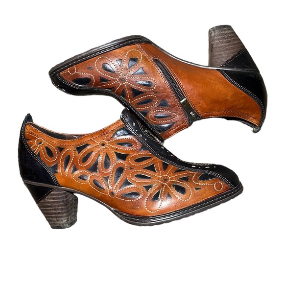 Spring Step‎ L'Artiste Arabella Women’s Leather Ankle Boot Black and Brown. - Picture 2 of 8